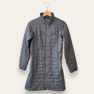 Patagonia Nano Puff Parka Gray Size Extra Small Women’s Long Puffer Jacket